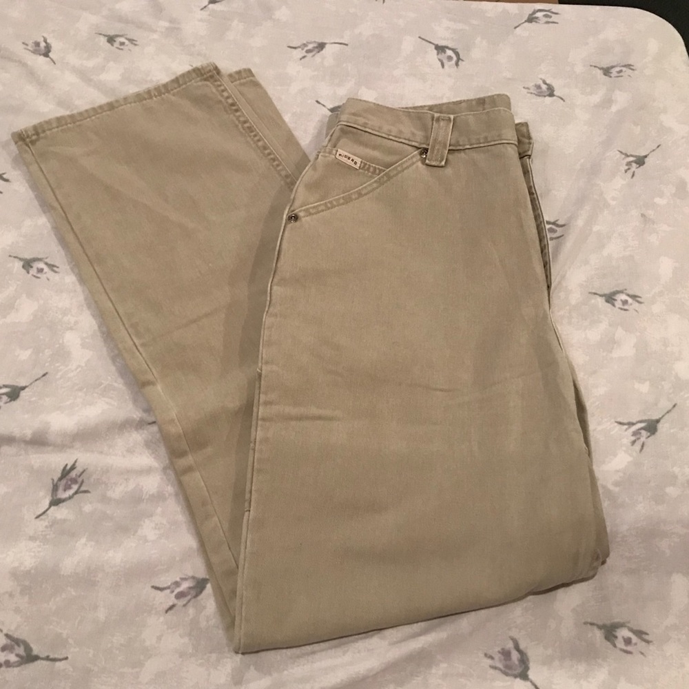 Riders women’s khaki-colored denim jeans, 14M